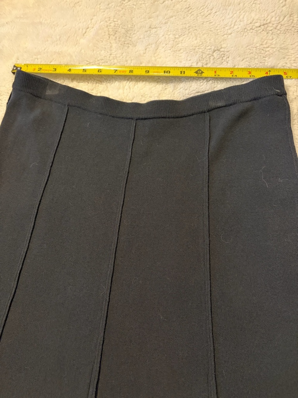 Bloomingdale's Black Knit Maxi Skirt - Picture 2 of 4